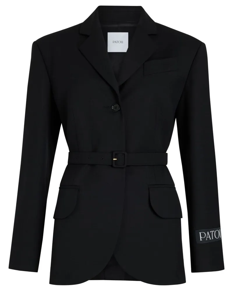 Patou Blazer mit Gürtel - Schwarz Schwarz