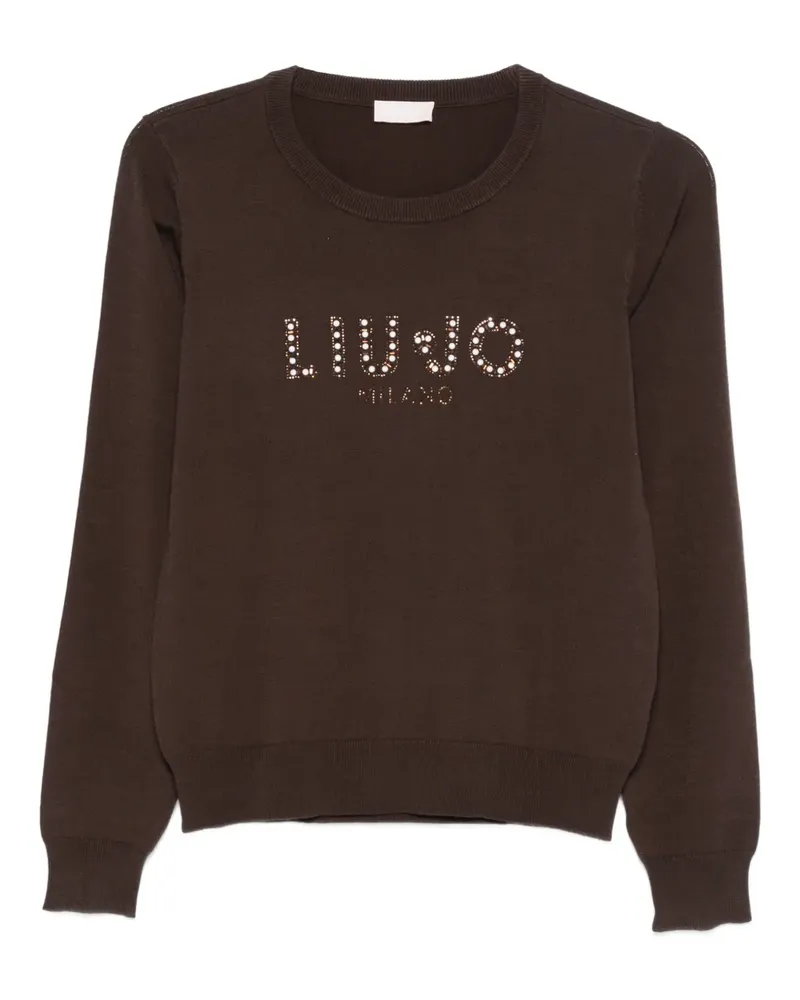 Liu Jo Pullover mit Logo-Detail - Braun Braun