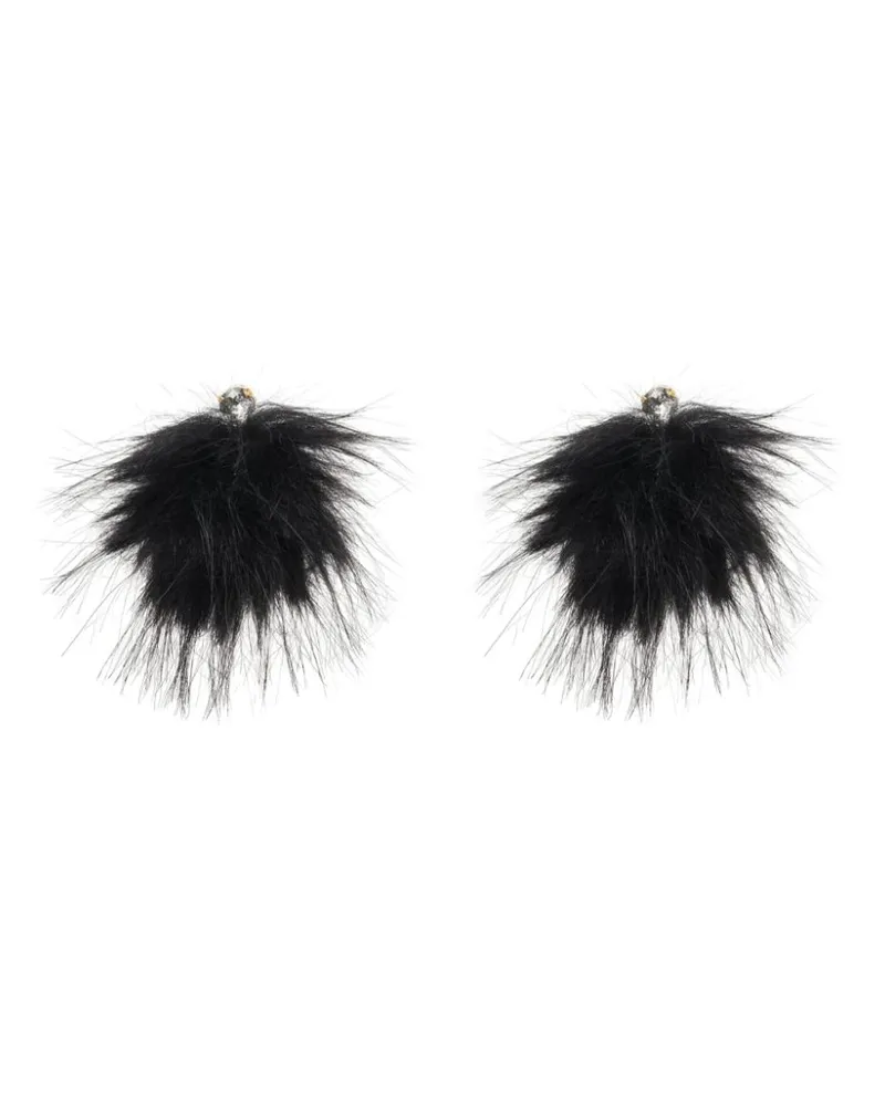Simone Rocha Ohrringe mit Pompons - Silber Silber