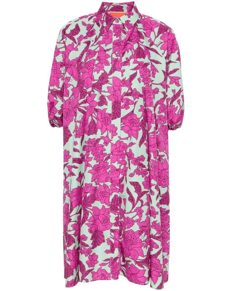 La DoubleJ Sunburst Midikleid - Violett Violett