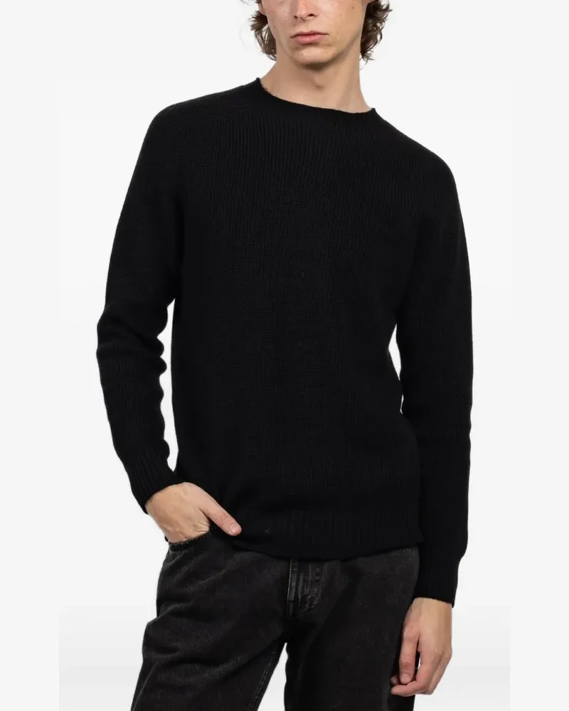 Gran Sasso crew-neck cashmere sweater - Schwarz Schwarz