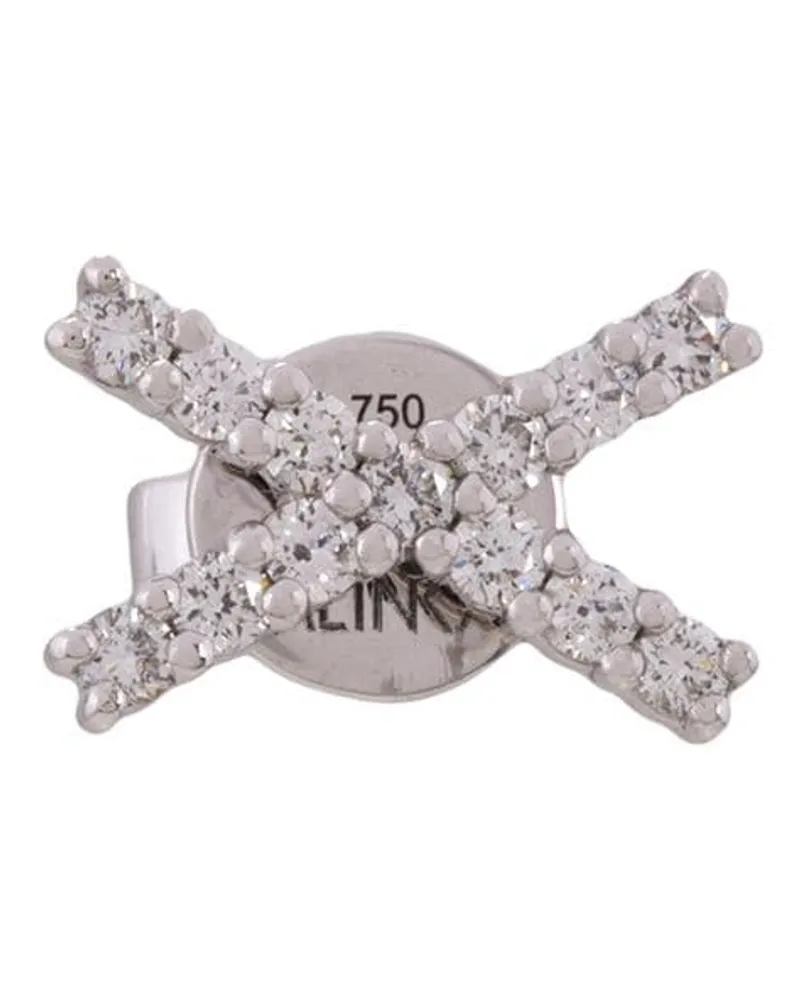 Alinka 18kt 'Katia' Weißgoldohrstecker mit Diamanten - Metallic Metallic