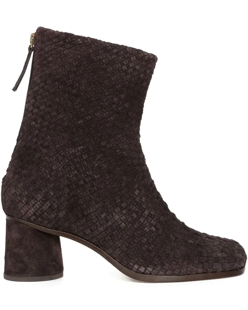 Sarah Chofakian Stiefel mit Blockabsatz 60mm - Braun Braun