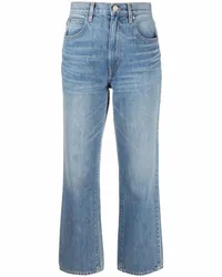 SLVRLAKE Cropped-Jeans mit hohem Bund Blau