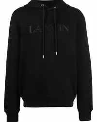 Lanvin Hoodie mit Logo-Stickerei Schwarz