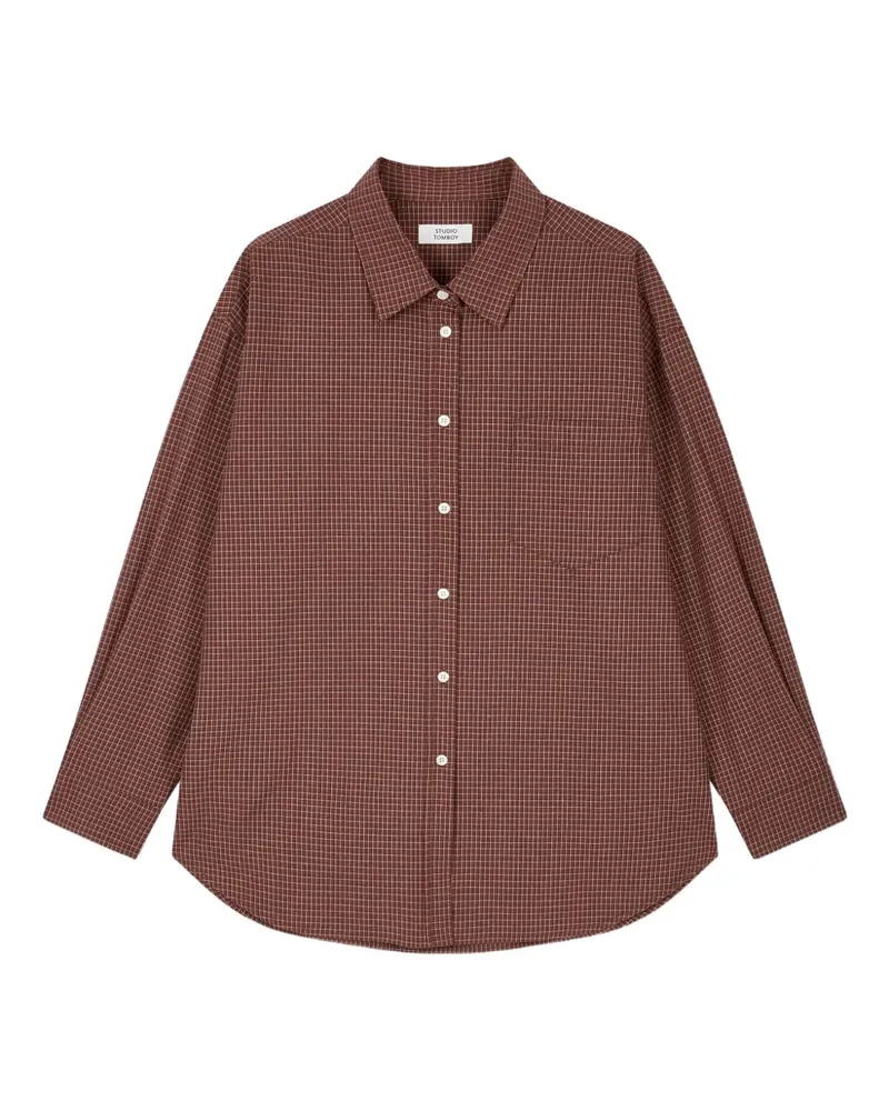STUDIO TOMBOY Kariertes Hemd - Braun Braun