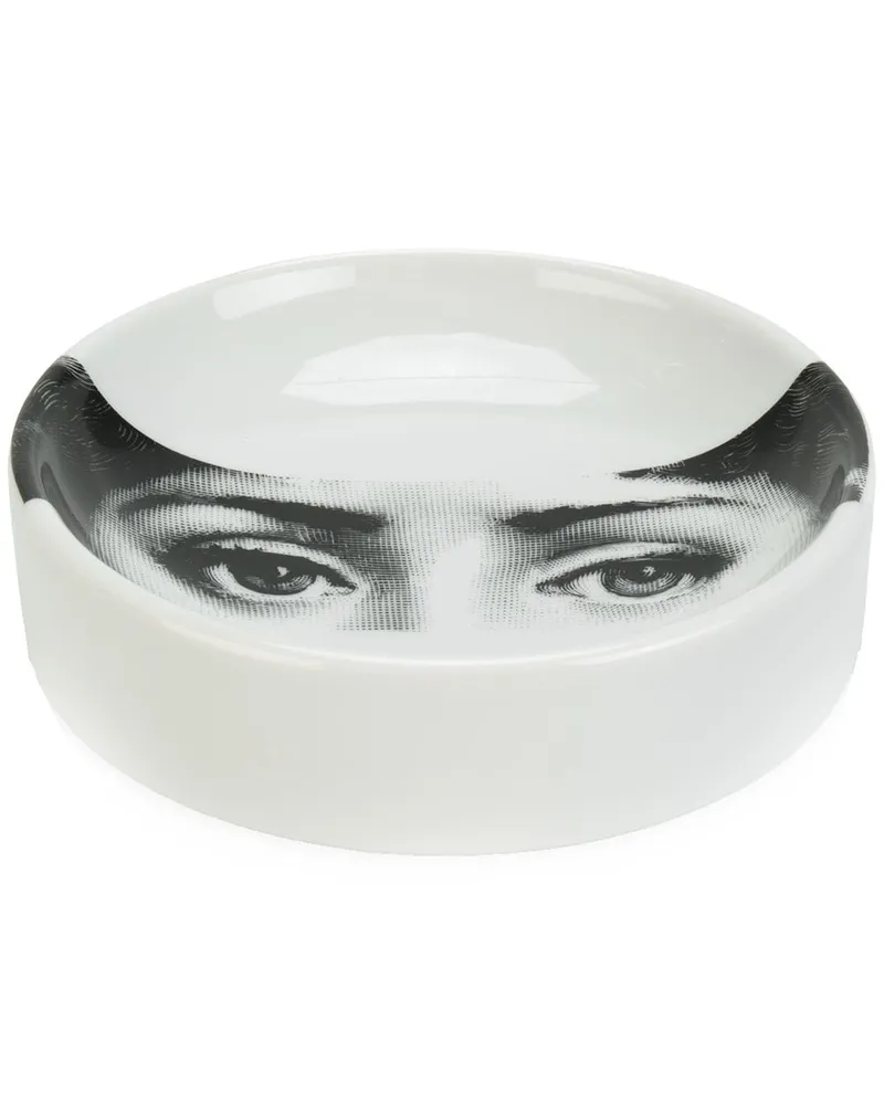 Fornasetti Aschenbecher mit Auge-Print Weiß