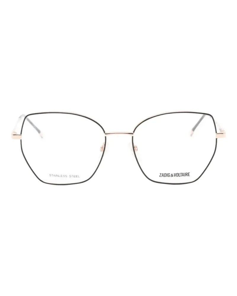 Zadig & Voltaire geometric-frame glasses - Schwarz Schwarz