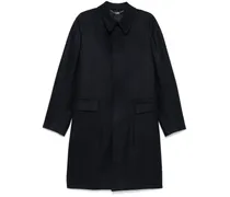 Klassischer Wollmantel - Blau