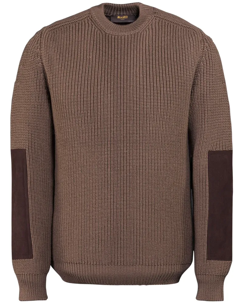 MOORER Stuart-HN Pullover - Braun Braun
