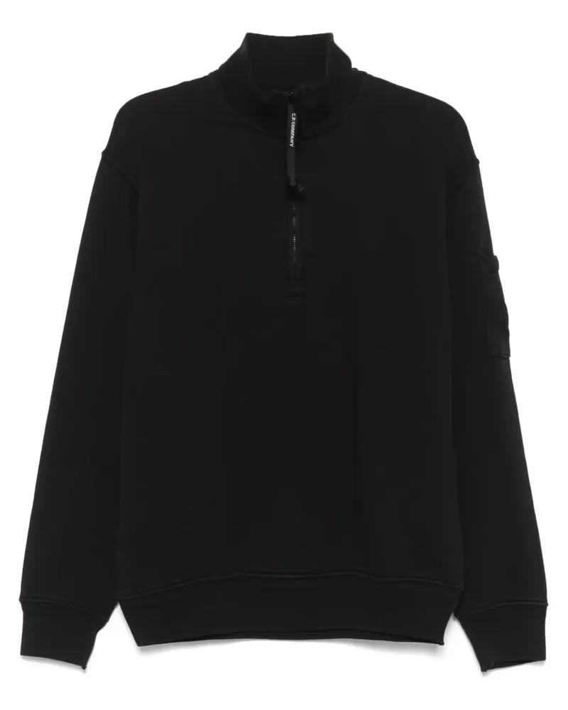 C.P. Company Sweatshirt aus Fleece - Schwarz Schwarz
