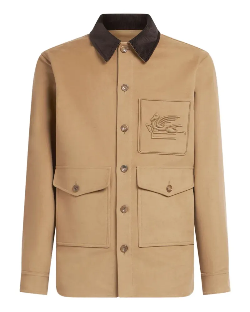 Etro Jacke mit Pegaso-Stickerei - Nude Nude