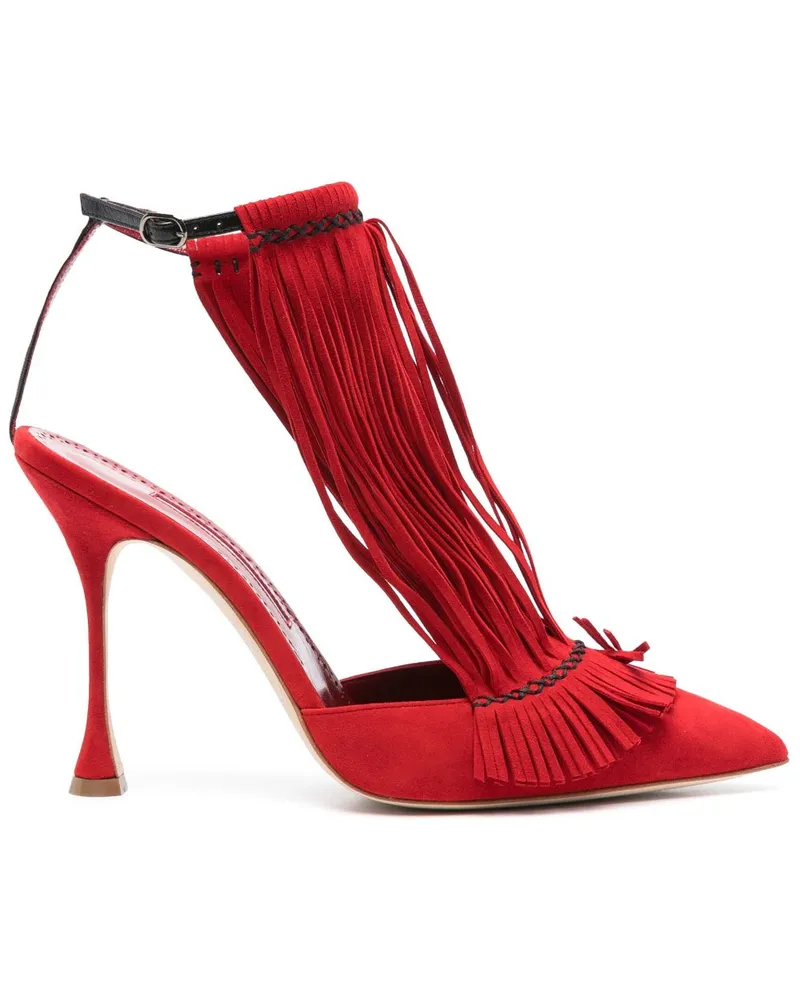 Manolo Blahnik Fiki Sandalen 105mm - Rot Rot