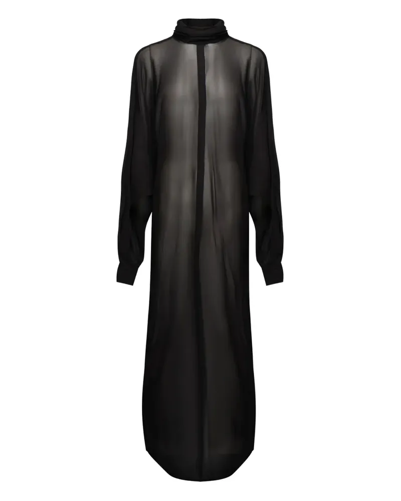 NINEMINUTES Kim Maxikleid mit Stehkragen - Schwarz Schwarz