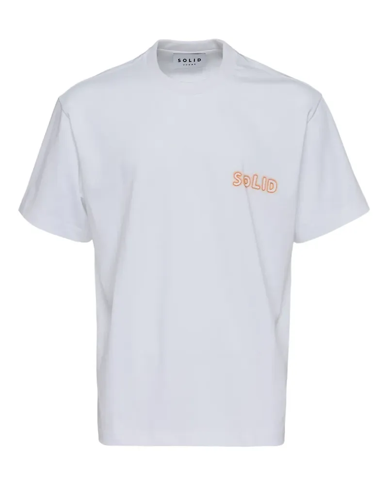 SOLID HOMME T-Shirt mit grafischem Print - Weiß Weiß