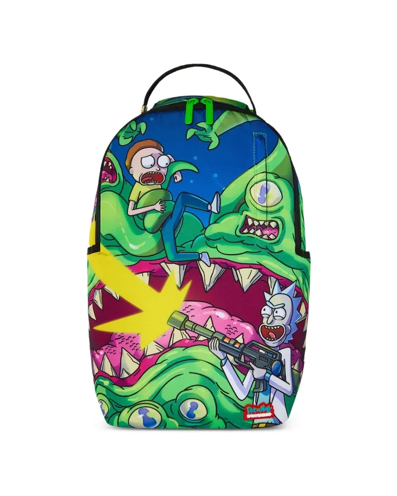 Sprayground x Rick and Morty Mutant Hunters Rucksack - Grün Grün