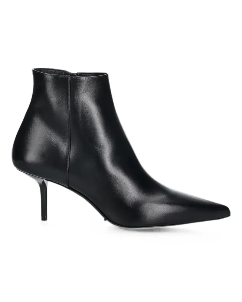 Max Mara pointed-toe leather ankle boots - Schwarz Schwarz