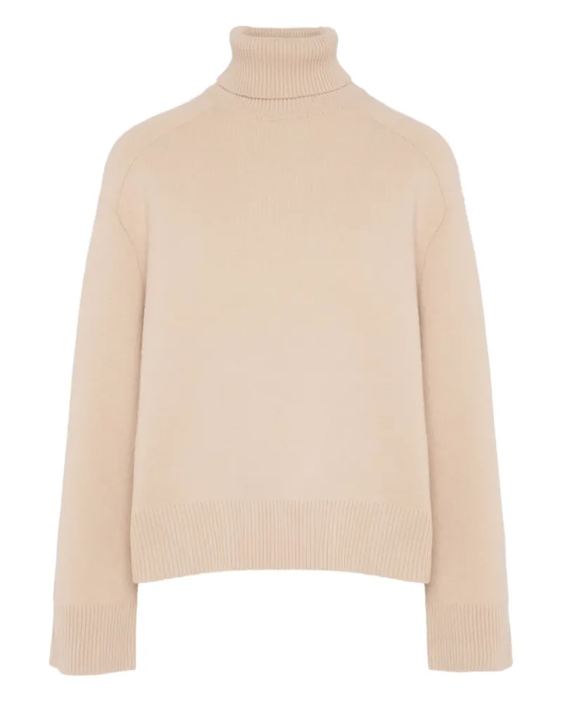 Yves Salomon roll-neck knit sweater - Nude Nude