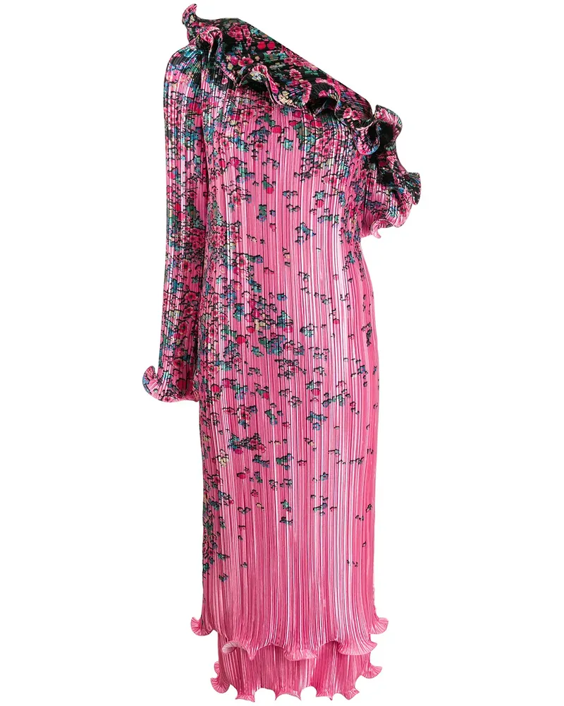 Givenchy Crêpe-Kleid mit Rüschen - Rosa Rosa