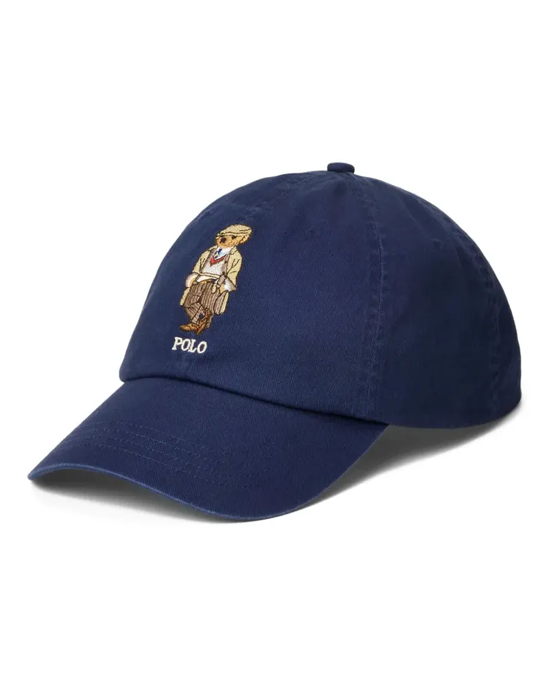 Ralph Lauren Baseballkappe mit Polo Pony-Stickerei - Blau Blau