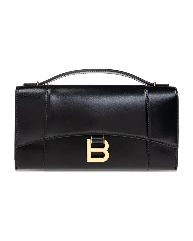 Balenciaga Clutch mit Klappe - Schwarz Schwarz