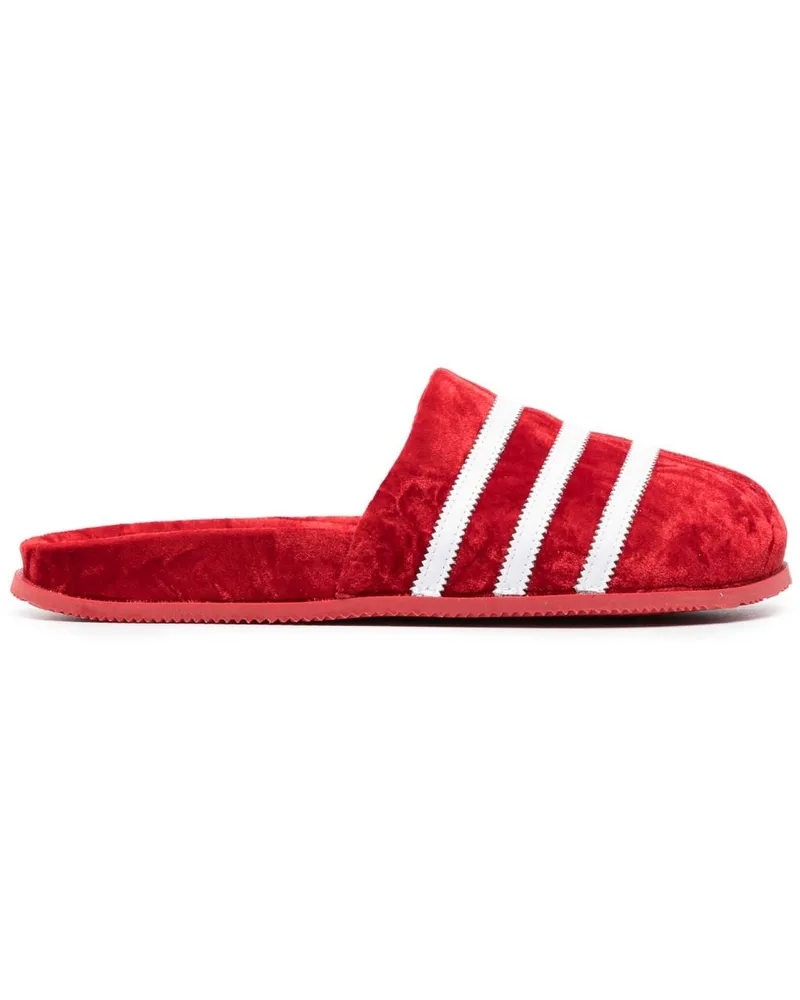 adidas Adimule Pantoletten aus Samt - Rot Rot