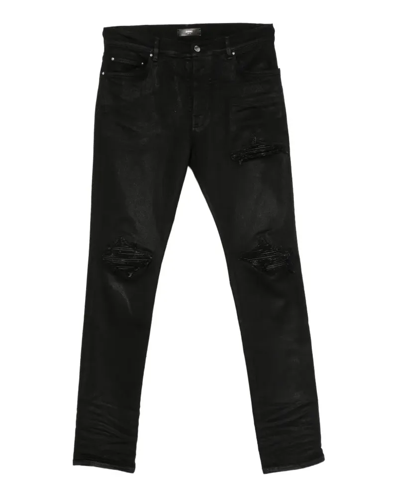 Amiri distressed-effect coated jeans - Schwarz Schwarz