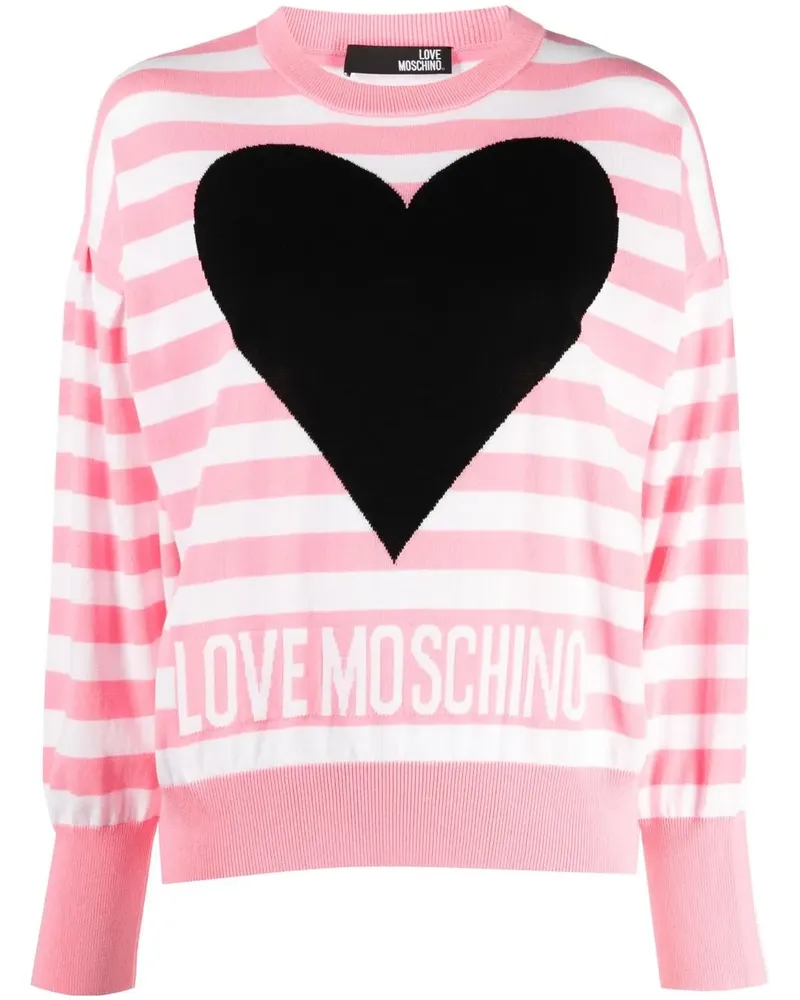 Moschino Sweatshirt mit Logo-Print - Rosa Rosa