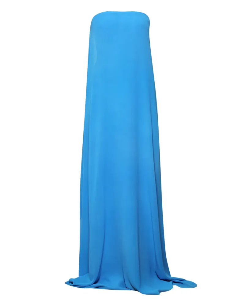 Christopher Esber Schulterfreies Maxikleid mit Schnürung - Blau Blau