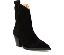 CPH238 Wildlederstiefel mit spitzer Kappe - Schwarz