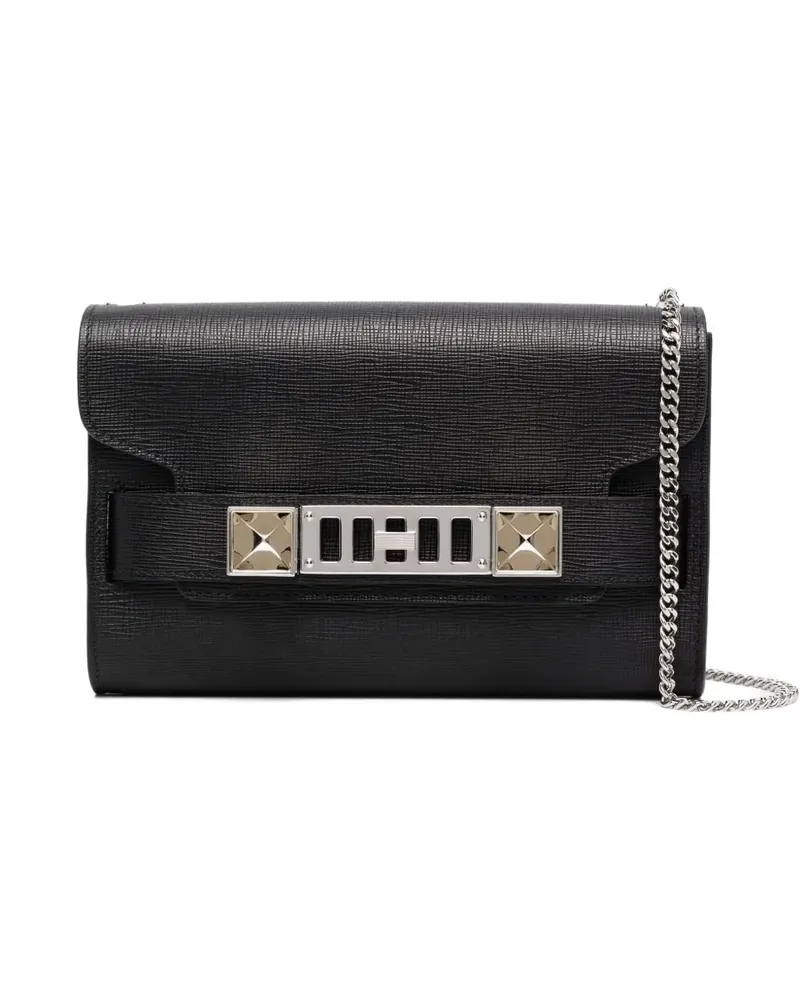 Proenza Schouler Clutch mit Kettenriemen - Schwarz Schwarz