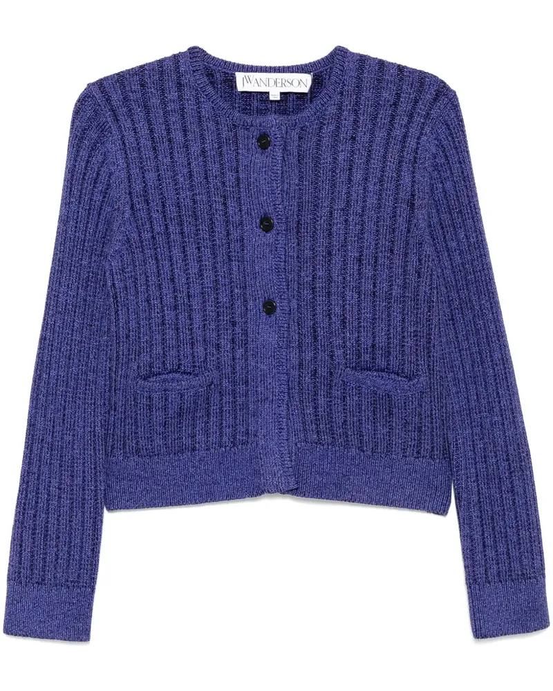J.W.Anderson Cropped-Cardigan mit Knöpfen - Violett Violett