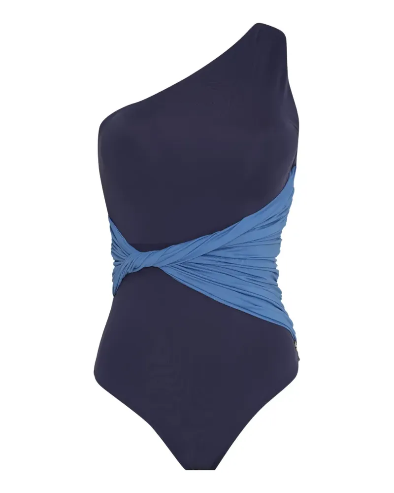 BRIGITTE Alessandra one-shoulder knot swimsuit - Blau Blau