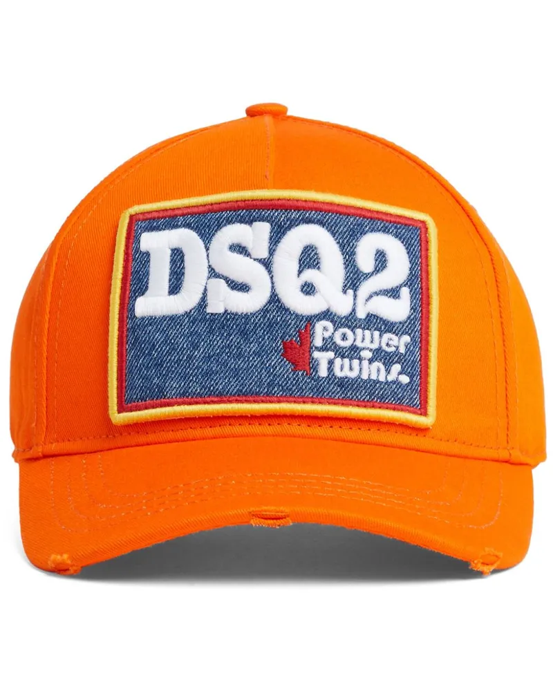 Dsquared2 Baseballkappe mit Logo-Stickerei - Orange Orange