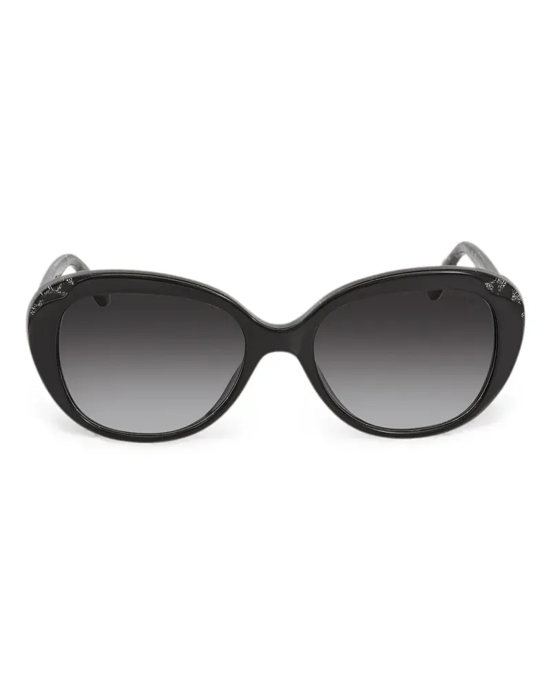Coach glitter-detail Signature C sunglasses - Schwarz Schwarz