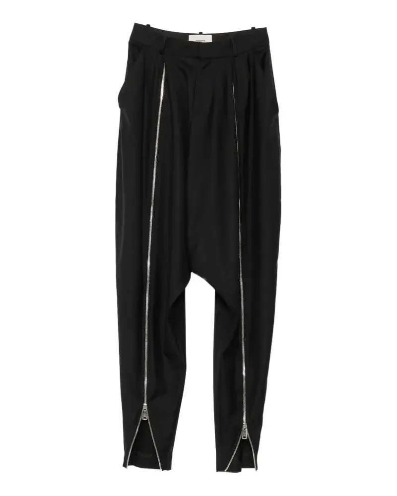 COPERNI zip-detail tapered trousers - Schwarz Schwarz