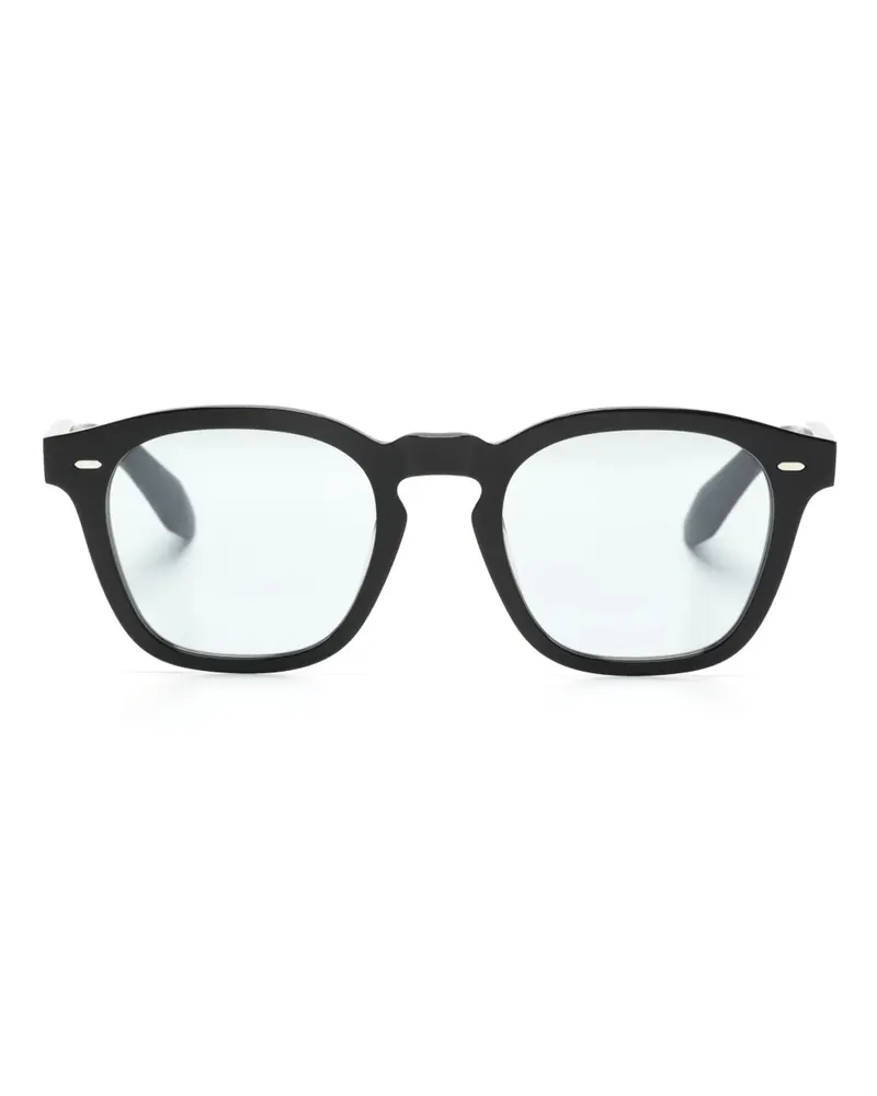 Oliver Peoples N.03 Brille mit eckigem Gestell - Schwarz Schwarz