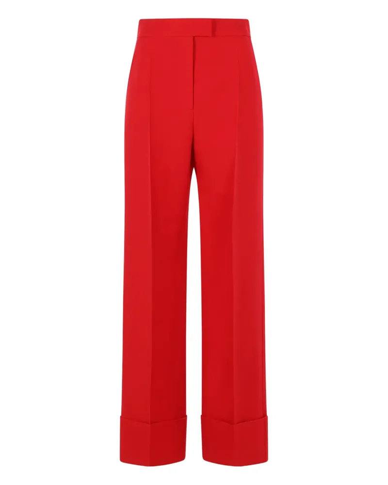 Valentino Garavani turn-up hem trousers - Rot Rot