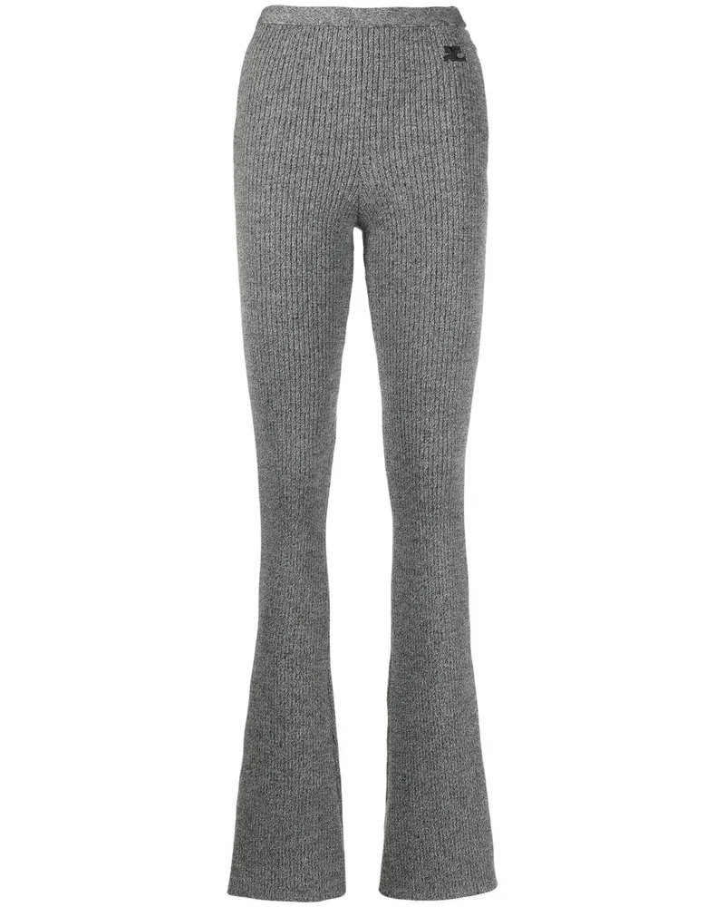 Courrèges Ausgestellte Strickhose - Grau Grau