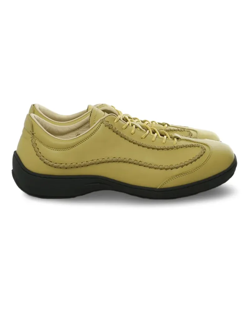 KIKO KOSTADINOV topstitched leather sneakers - Gelb Gelb