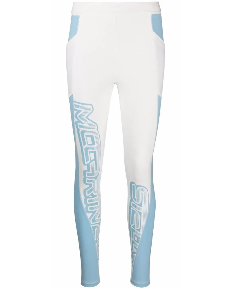 Stella McCartney Leggings mit Logo-Print - Weiß Weiß
