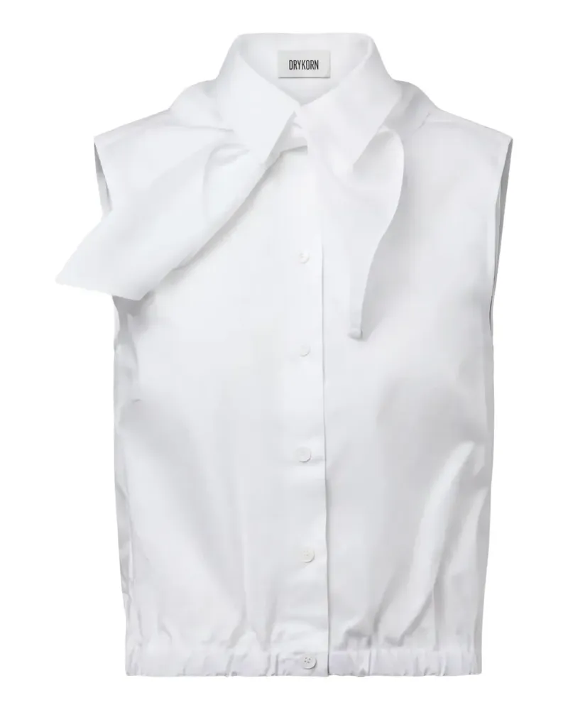 Drykorn Tiriel tie-neck sleeveless shirt - Weiß Weiß