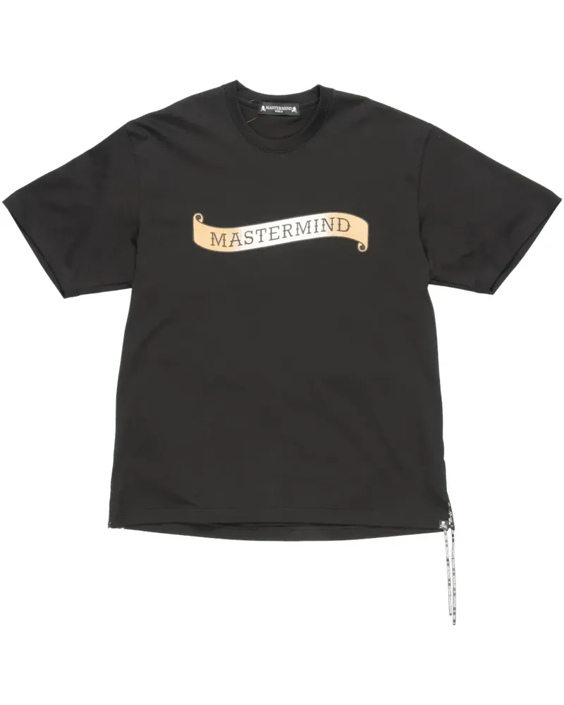 Mastermind World T-Shirt mit Totenkopf-Print - Schwarz Schwarz