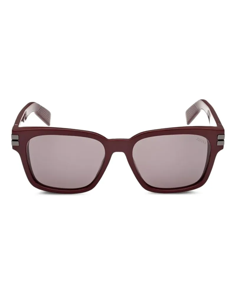 Ermenegildo Zegna rectangle-frame sunglasses - Rot Rot