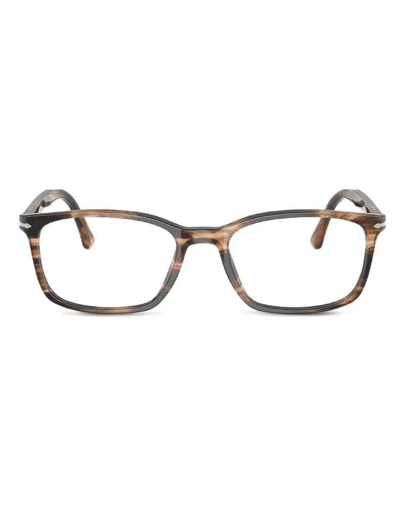 Persol striped browline glasses - Braun Braun
