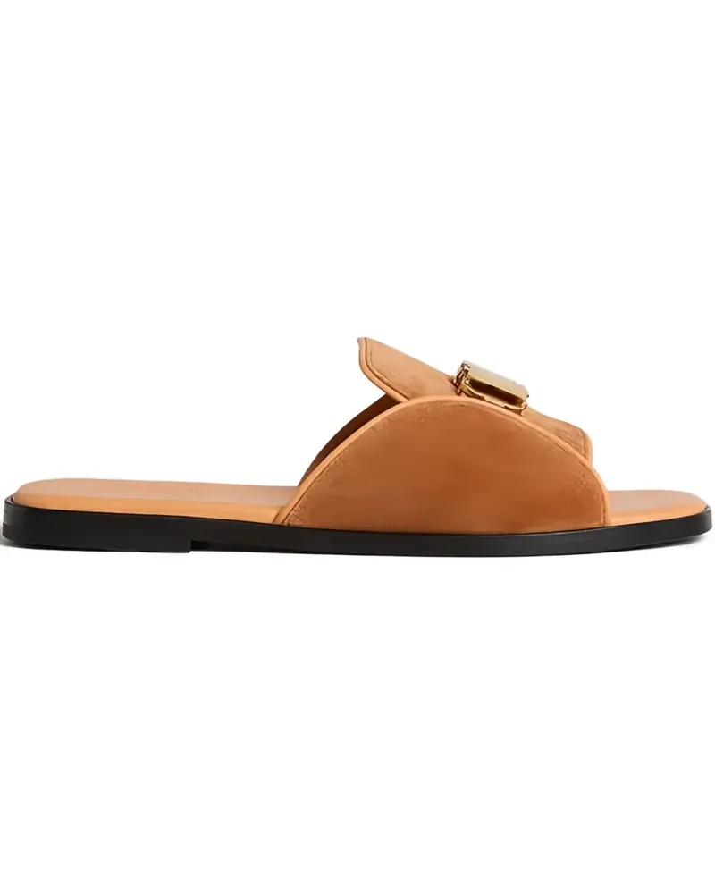 AGNONA Sandalen aus Wildleder - Braun Braun