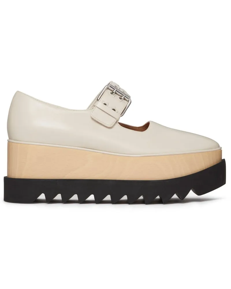 Stella McCartney Elyse Plateau-Schuhe mit Sternnieten Nude