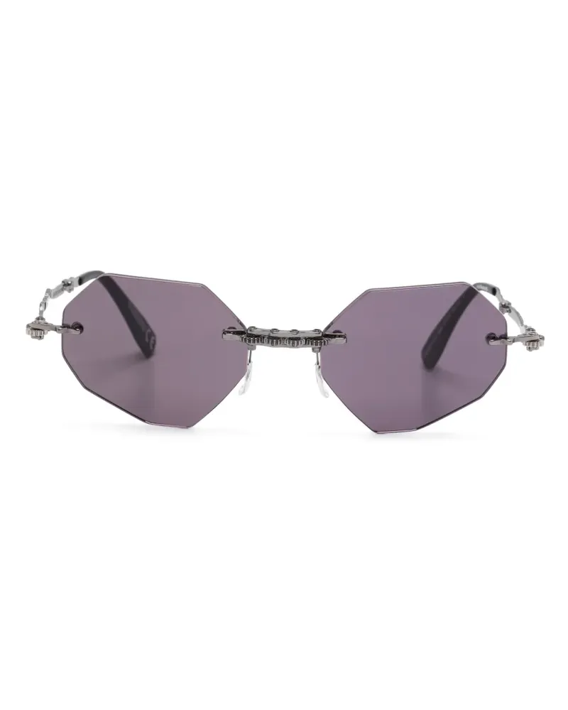 KUBORAUM Maske H44 Sonnenbrille - Grau Grau