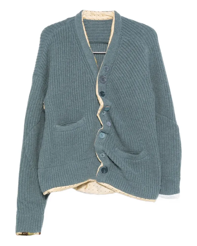 Undercover asymmetric cardigan - Blau Blau