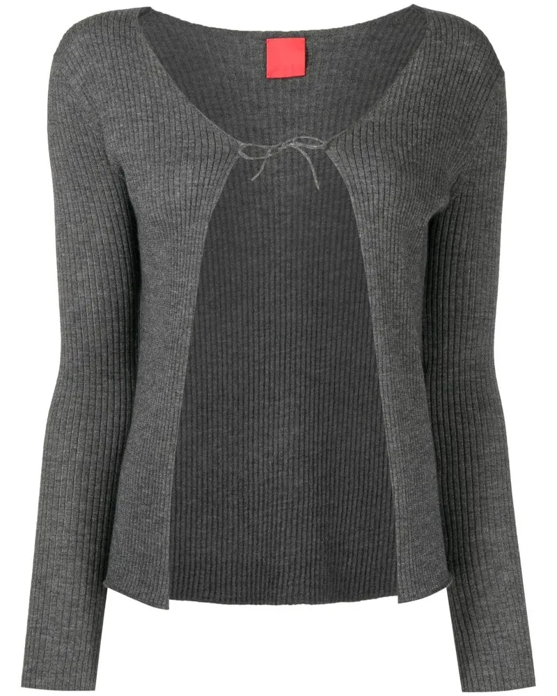 Cashmere In Love Lizzie Cardigan - Grau Grau